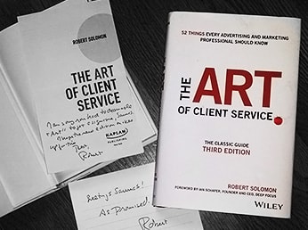 The art of client service with a letter to a writer